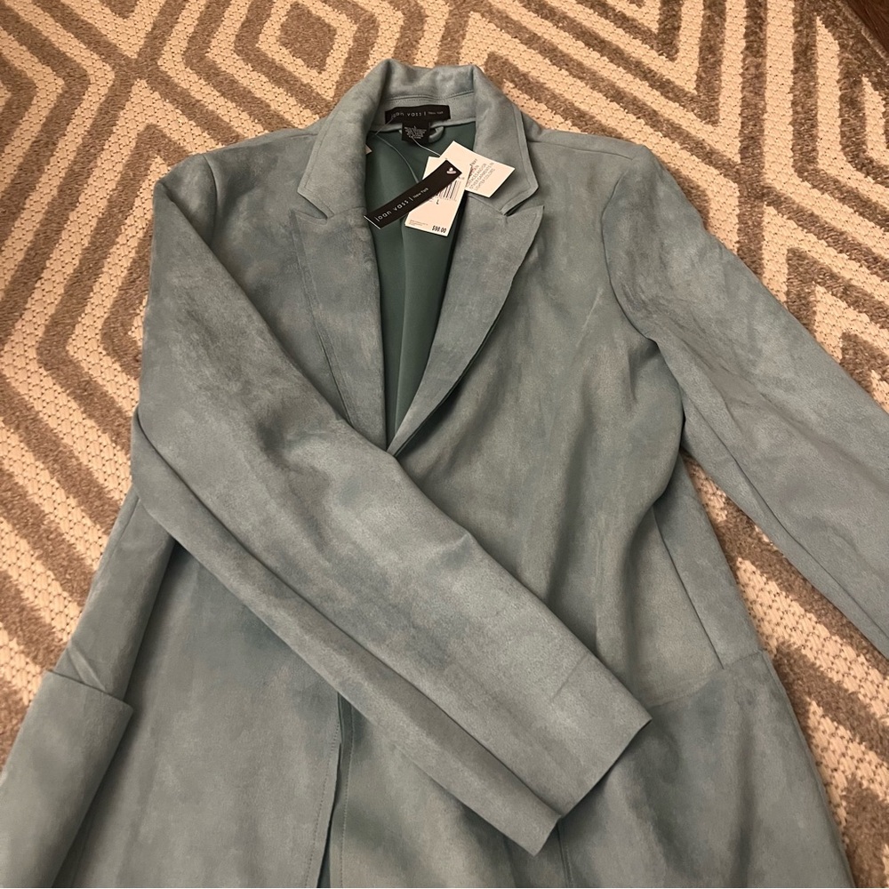 NWT - Women’s blazer - blue, faux suede.